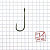 Крючок KOI "SINGLE SPOON LONG", размер 1 (INT), цвет BN (10 шт.)