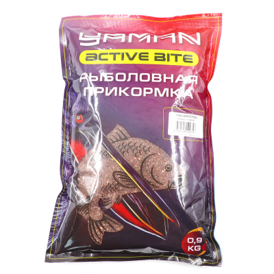 Прикормка Yaman Active Bite Лещ (шоколад), цв. коричневый, 900 гр.