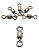Вертлюг Namazu ROLLING RIBBED SWIVEL, латунь, цв. BN, р. 3/0, test-110 кг (уп.5 шт)