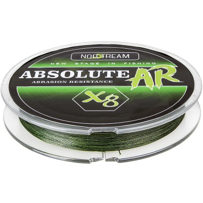 Леска плет. "NORSTREAM" Absolute AR 8X #2.0, 0,235 мм 150м green