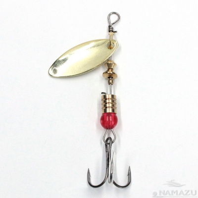 Блесна вращ. Namazu Alleria, вес 5 г, цвет 02 (латунь)