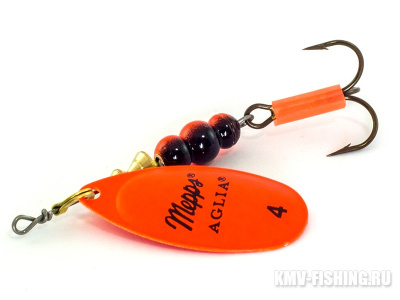 Блесна "MEPPS" Aglia Fluo №4 OR 9 гр.