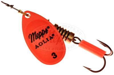 Блесна "MEPPS" Aglia Fluo №3 OR 6.5 гр.