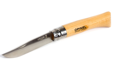 Нож Opinel №8, нержавеющая сталь, бук