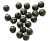 Бусина фидерная Namazu Soft Beads, PVC, d-5 мм, круглая, цв. темно-зеленый (20 шт.)