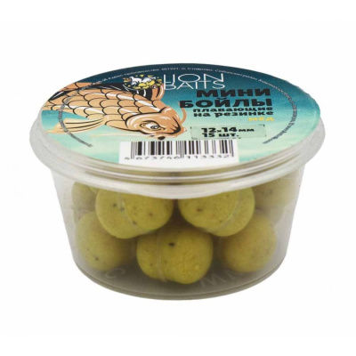 Бойлы плавающие на резинке "Lion Baits" 12x14 мм (банка 15 шт.) Мёд