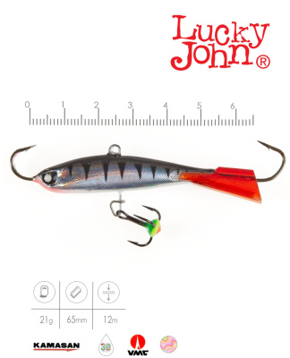 Балансир "Lucky John" Nordic 50мм+тройник 51501-12HRT