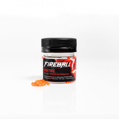 Мягкая приманка "Takedo" Рипус Fireball 3мм Красный (рыба)