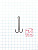 Крючок KOI "DOUBLE HOOK", размер 8 (INT), цвет BN, двойник (10 шт.)