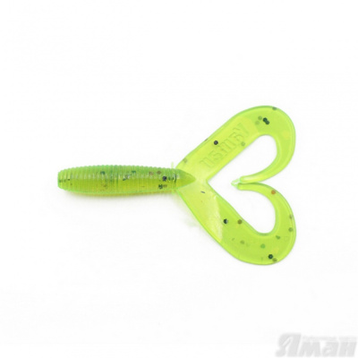 Твистер YAMAN PRO Loop-Two, р.2 inch, цвет  #10 - Green pepper (уп.10 шт)