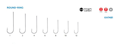 Крючок KOI "ROUND-RING", размер 10 (INT), цвет N (10 шт.)