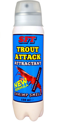 Аттрактант-спрей SFT Trout Attack с запахом креветки