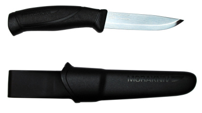Нож Morakniv Companion Black, нержавеющая сталь, цвет черный