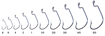 Крючок (офсет) TW18 с БОЛЬШИМ ухом,№1