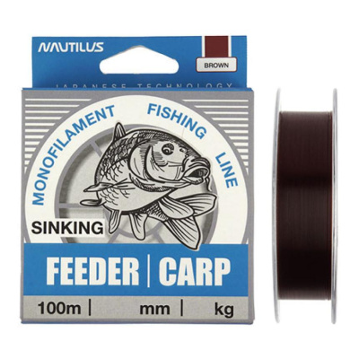 Леска "NAUTILUS" Feeder Карп 0.30мм 100м