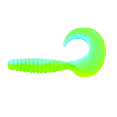 Твистер YAMAN PRO Spiral, р.2.5 inch, цвет #18 - Ice Chartreuse (уп.10 шт)