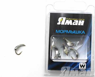 Мормышка вольф"ЯМАН"Кобра с ушк, р.4, вес 0,70 цв.никель