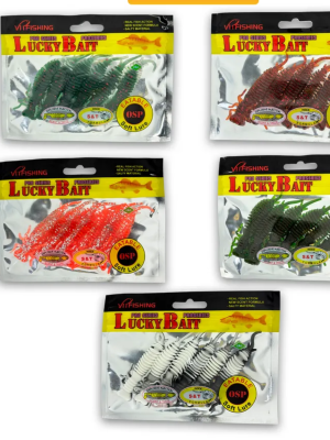 Мягкая приманка "Vitfishing" Lucky Bait Proseries Стрекоза 8 см (6 шт.) цв. в ассортименте