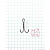 Крючок KOI "SHORT DOUBLE HOOK", размер 6 (INT), цвет BN, двойник (10 шт.)