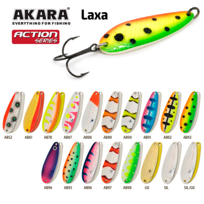 Блесна "Akara" Action Laxa 60 17г Sil/Go