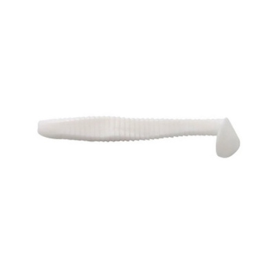 Виброхвост YAMAN Flatter Shad, р.5 inch, цвет #01 - White (уп. 4 шт.)