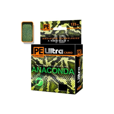 Леска плет. "AQUA" Pe Ultra Anaconda Camo Desert 0.18 135м