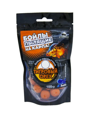 Бойлы "Три кита" пылящие d14мм Тигровый орех 100 гр.