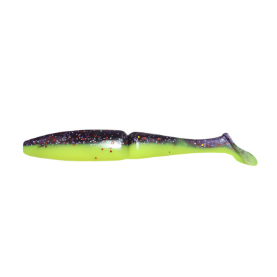 Виброхвост YAMAN PRO Mamura, р.4 inch, цвет #26 - Violet Chartreuse (уп. 5 шт.)