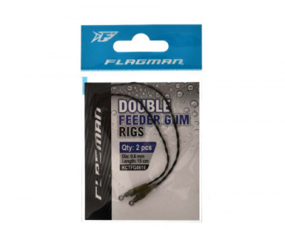 Амортизатор "FLAGMAN" д/фидера Feeder Gum Rig Ready 15м 0.6мм 2шт KCTFG0615