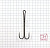 Крючок KOI "3 XL DOUBLE HOOK", размер 1/0 (INT), цвет BN, двойник (10 шт.)