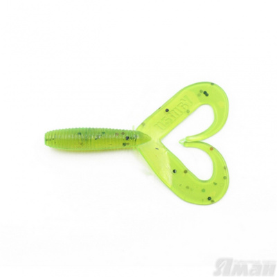 Твистер YAMAN PRO Loop-Two, р.3 inch, цвет #10 - Green pepper (уп.5 шт)