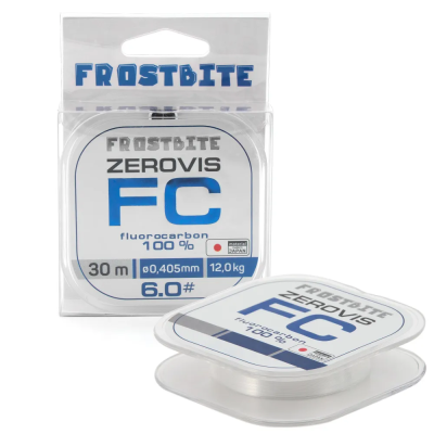 Флюорокарбон Frostbite ZeroVis FC, #6.0, L-30 м, d-0,405 мм, test-12,00 кг, прозрачный