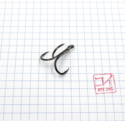 Крючок KOI "6063", размер 4 (INT), цвет BN, тройник (10 шт.)