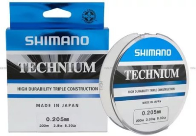 Леска Shimano Technium 200м 0,205мм 3,8кг