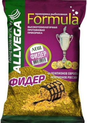 Прикормка "ALLVEGA" Formula Feeder Bream фидер лещ (двойной бисквит) 900 гр.