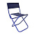 Стул туристич. "СЛЕДОПЫТ" складной со спин.,мал. 320х340х580мм, труба сталь 16мм (т. синий)