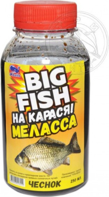 Меласса "BIG FISH" на карася Чеснок 250мл (Три кита)