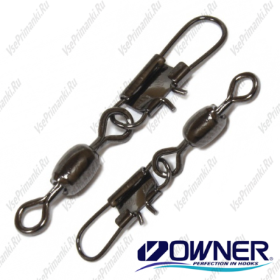 Вертлюжок с карабином OWNER (72470), 6Kg ,10 шт.уп.