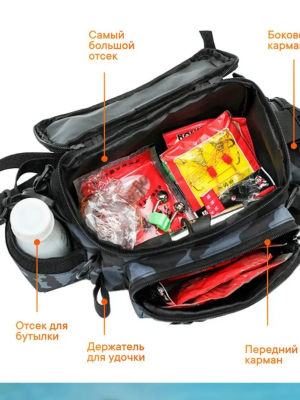 Сумка рыболовная "KAIDA" Камо 37х12х20 см