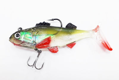 Приманка оснащенная Namazu PVC Perch, L-80 мм, 19 г, цвет 04 (2 шт.)