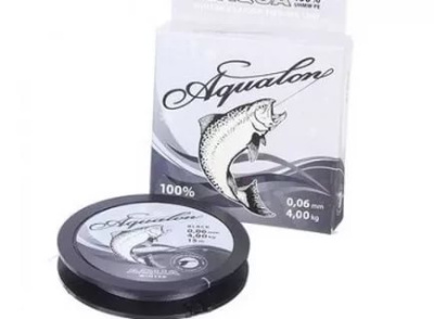 Леска плет. "AQUA" Aqualon Black 0.06 15м