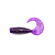 Твистер YAMAN PRO Spry Tail, р.1,5 inch, цвет #08 - Violet (уп.10 шт)