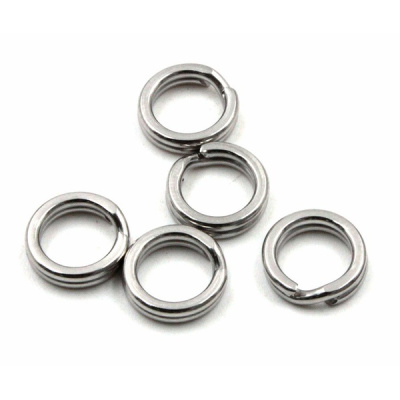 Заводное кольцо Namazu RING-A, цв. Cr, р. 3 ( d=9 mm), test-27 кг (уп.10 шт)