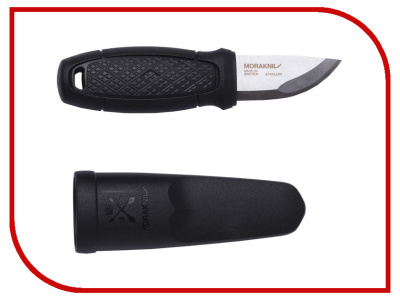 Нож Morakniv Eldris, нержавеющая сталь, цвет черный, с ножнами